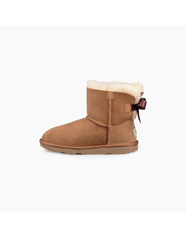 UGG KIDS MINI BAILEY BOW II CHESTNUT