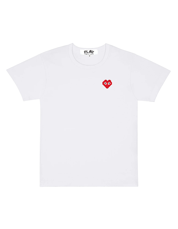 COMME DES GARCONS PLAY INVADER T-Shirt (WHITE)