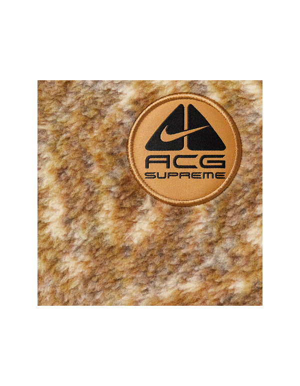 Supreme Nike ACG Fleece Pullover Gold Snakeskin