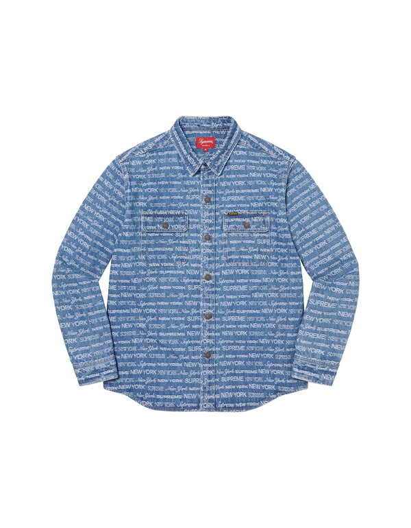 Supreme Multi Type Jacquard Denim Shirt