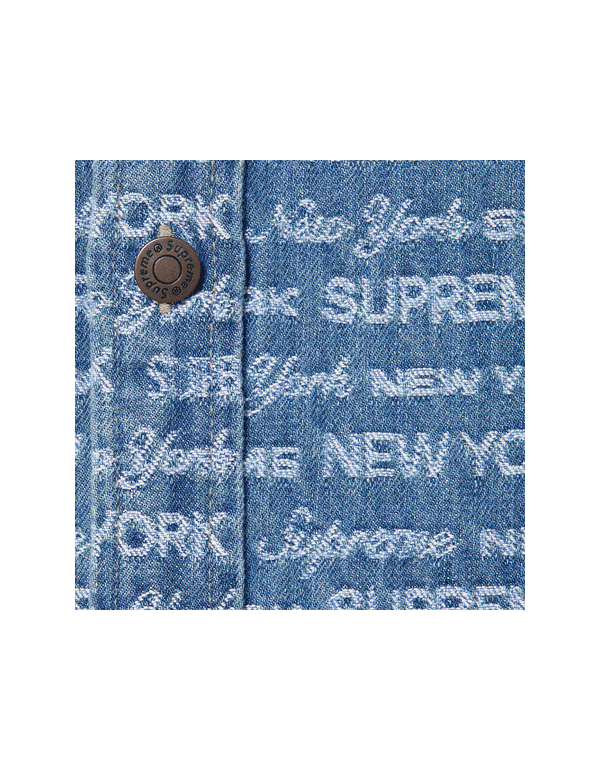 Supreme Multi Type Jacquard Denim Shirt