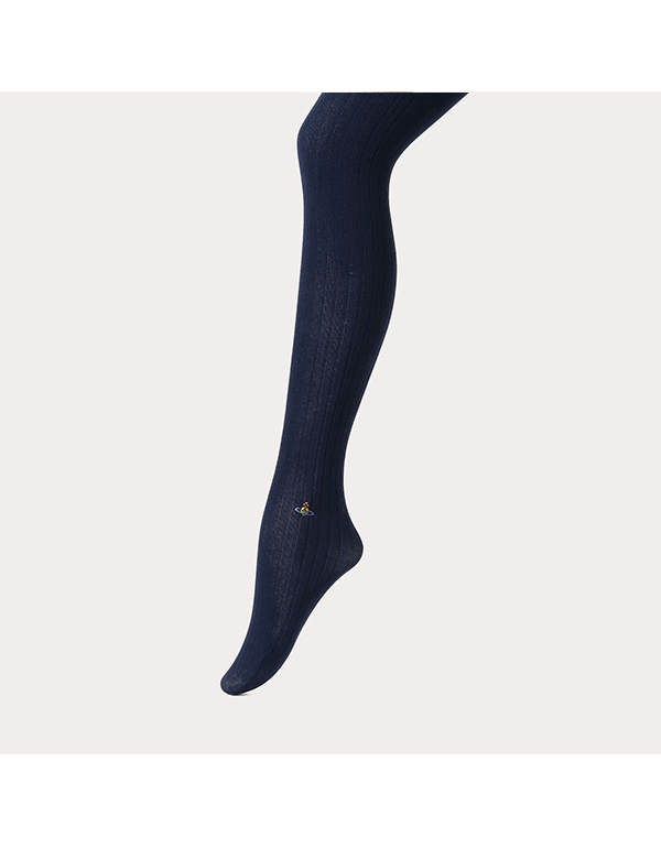 VIVIENNE WESTWOOD ONE POINT ORB RIB TIGHTS