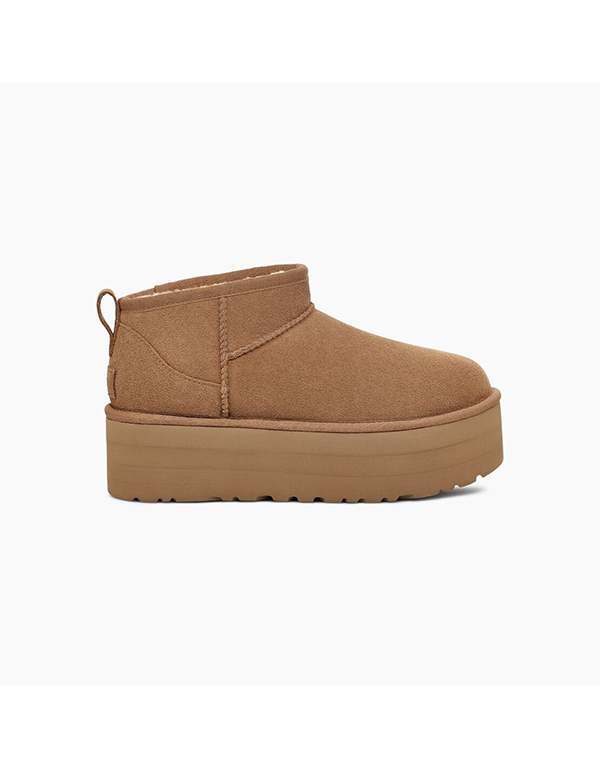 UGG CLASSIC ULTRA MINI PLATFORM CHESTNUT