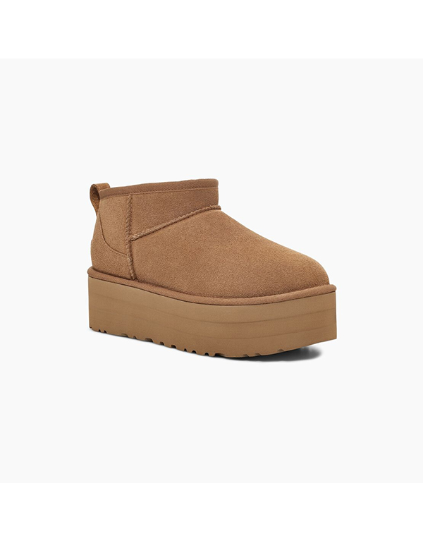 UGG CLASSIC ULTRA MINI PLATFORM CHESTNUT