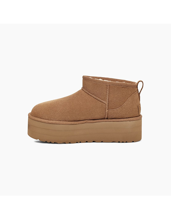 UGG CLASSIC ULTRA MINI PLATFORM CHESTNUT