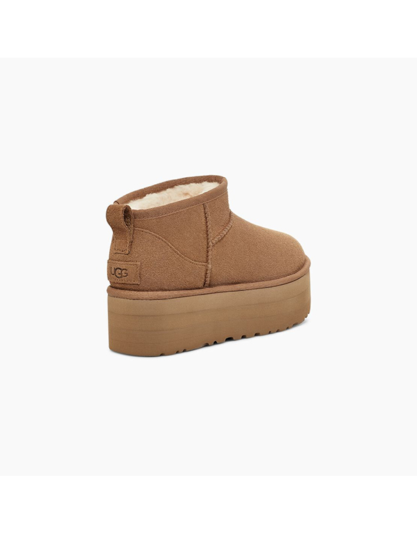 UGG CLASSIC ULTRA MINI PLATFORM CHESTNUT