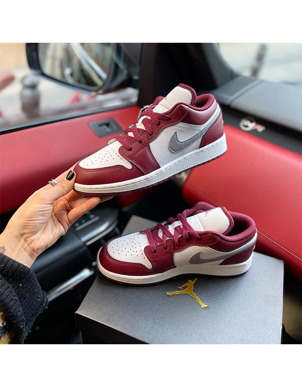 NIKE GS AIR JORDAN 1 LOW BORDEAUX