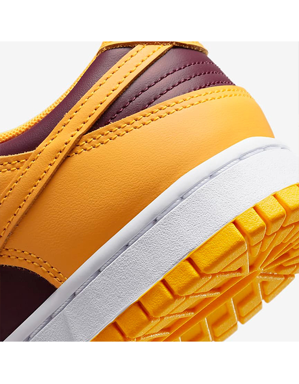 NIKE DUNK LOW RETRO UNIVERSITY GOLD AND DEEP MAROON