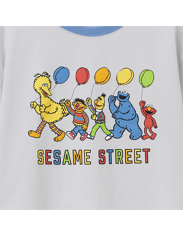GU KIDS TODDLER EASY T SESAME STREET +E GRAY