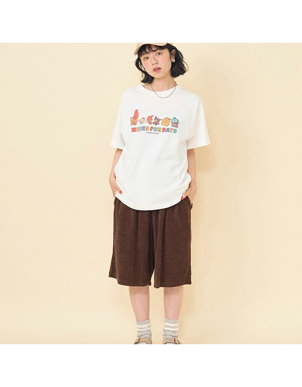 SANRIO HELLOKITTY SUMMER CHARACTER T=SHIRT 2COLOR