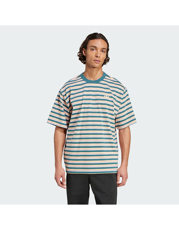 ADIDAS ORIGINALS STRIPED SHORT SLEEVE T-SHIRT