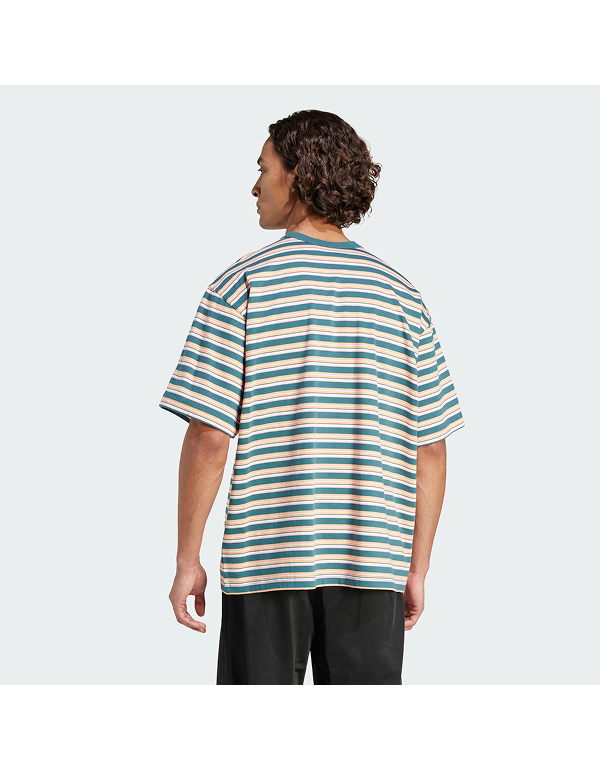 ADIDAS ORIGINALS STRIPED SHORT SLEEVE T-SHIRT