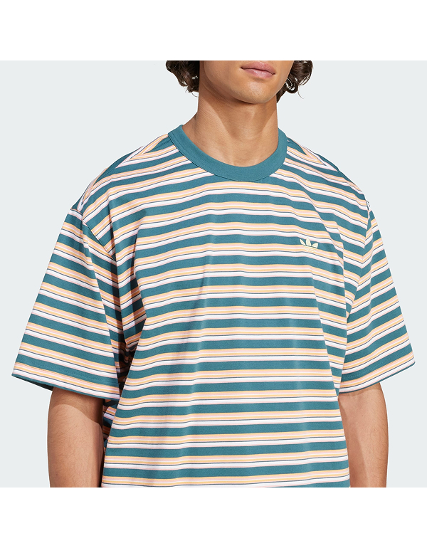 ADIDAS ORIGINALS STRIPED SHORT SLEEVE T-SHIRT