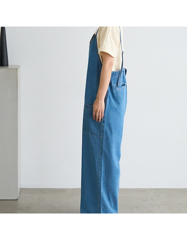 FREAKS STORE SUMMER V-NECK DENIM SALOPETTE