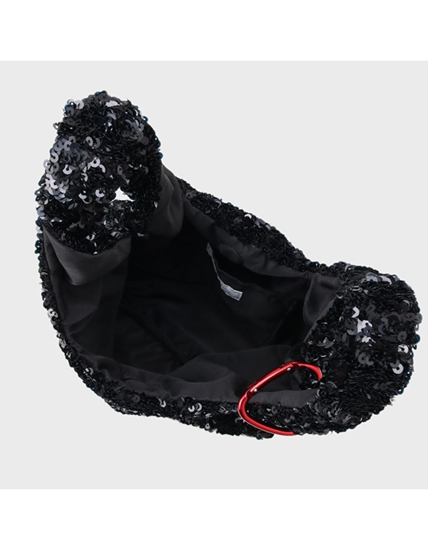 OPAQUE CLIP SEQUIN HANDBAG (하트 카라비너 포함)