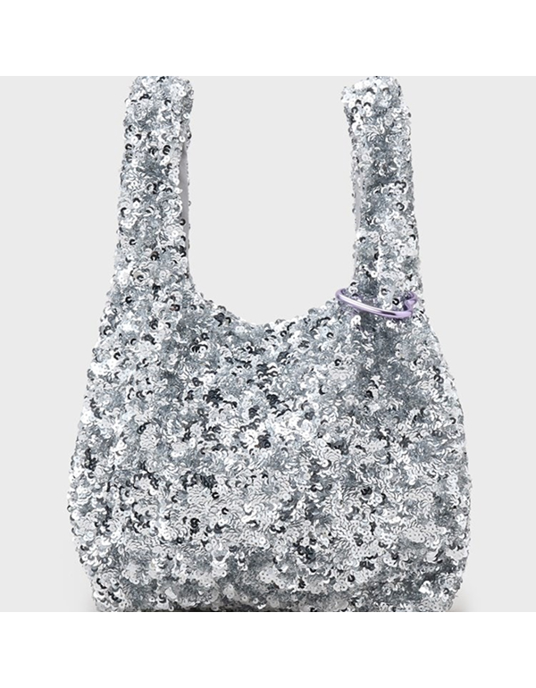 OPAQUE CLIP SEQUIN HANDBAG (하트 카라비너 포함)