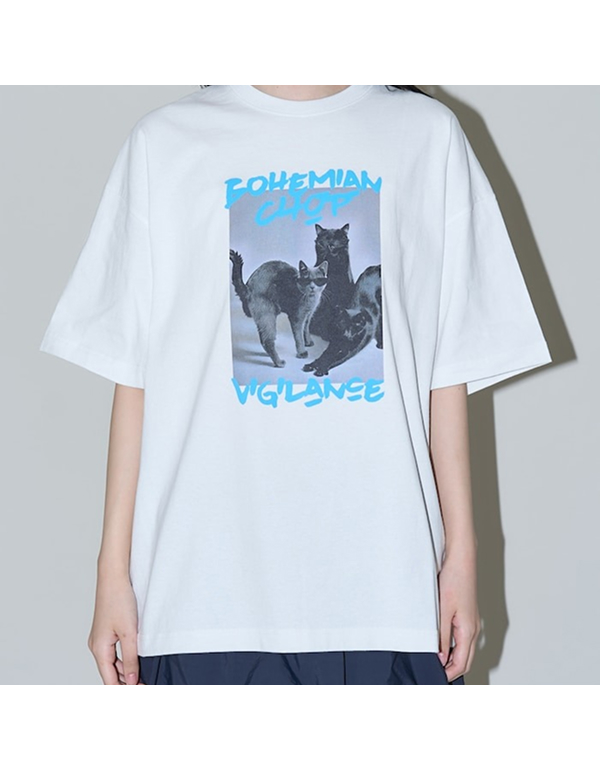 FREAKSTORE THREE CATS ANIMAL PRINT TEE LIMITED EDITION 3COLOR
