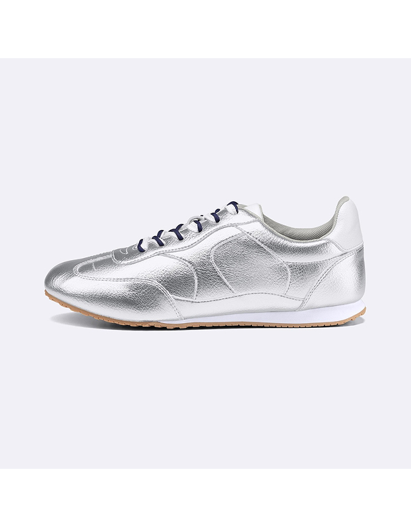 GU WOMENS DOUBLE SHOELACE FLAT SNEAKERS 3COLOR