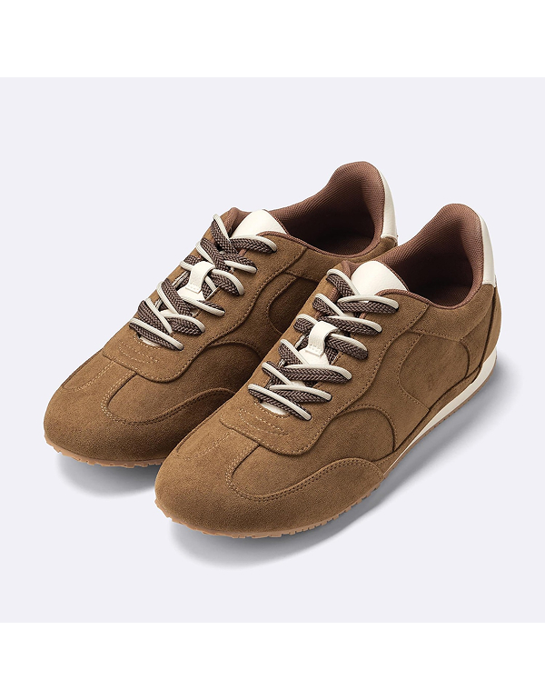 GU WOMENS DOUBLE SHOELACE FLAT SNEAKERS 3COLOR