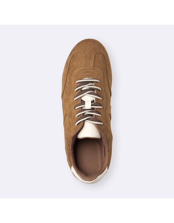 GU WOMENS DOUBLE SHOELACE FLAT SNEAKERS 3COLOR