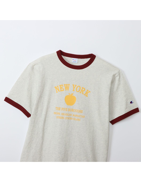 CHAMPION MENS SHORT SLEEVE RINGER T SHIRT 25SS C3 B330