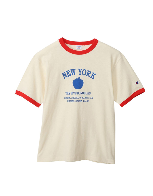 CHAMPION MENS SHORT SLEEVE RINGER T SHIRT 25SS C3 B330