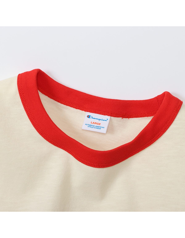 CHAMPION MENS SHORT SLEEVE RINGER T SHIRT 25SS C3 B330