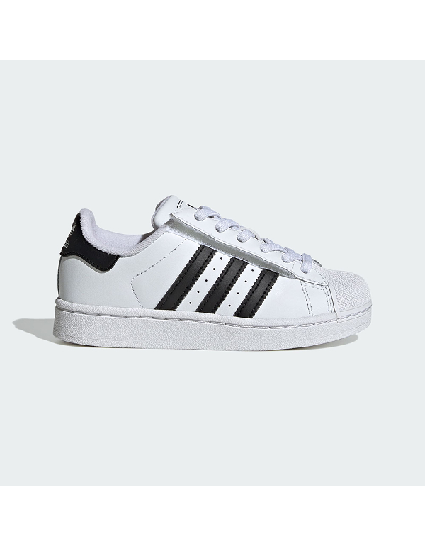 ADIDAS KIDS SUPERSTAR II COMFORT CLOSURE ELASTIC LACE SHOES 2COLOR
