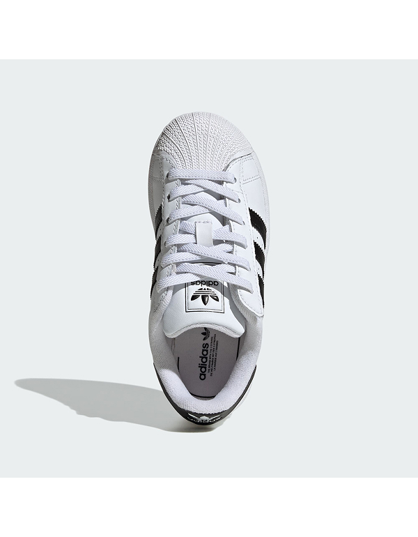 ADIDAS KIDS SUPERSTAR II COMFORT CLOSURE ELASTIC LACE SHOES 2COLOR