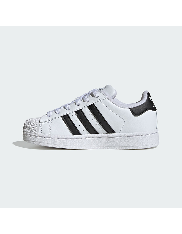 ADIDAS KIDS SUPERSTAR II COMFORT CLOSURE ELASTIC LACE SHOES 2COLOR