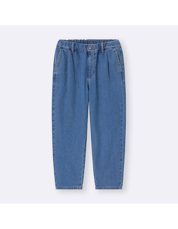 GU KIDS UNISEX DENIM CARROT PANTS