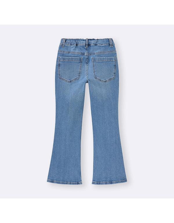 GU KIDS GIRLS SLIM FLARE JEANS