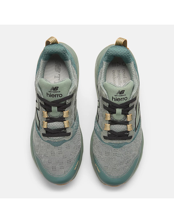 NEWBALANCE FRESH FOAM X HIERRO V9 DARK JUNIPER WITH BLACK AND DRIED APRICOT