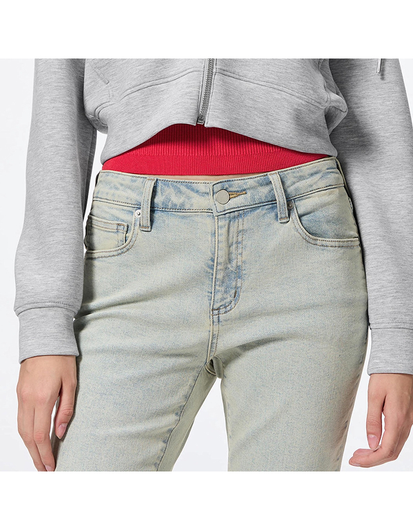 GU WOMEN SLIM FLARE JEANS BOOTCUT STYLE 4COLOR