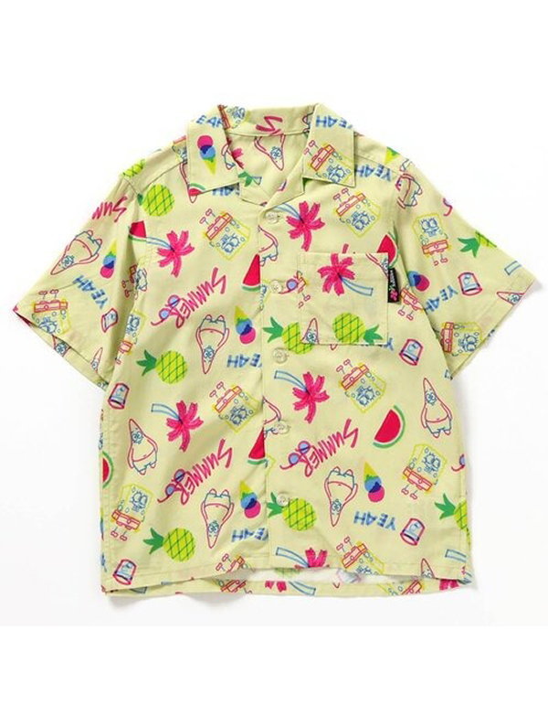 BREEZE X SPONGEBOB KIDS ALOHA SHIRT