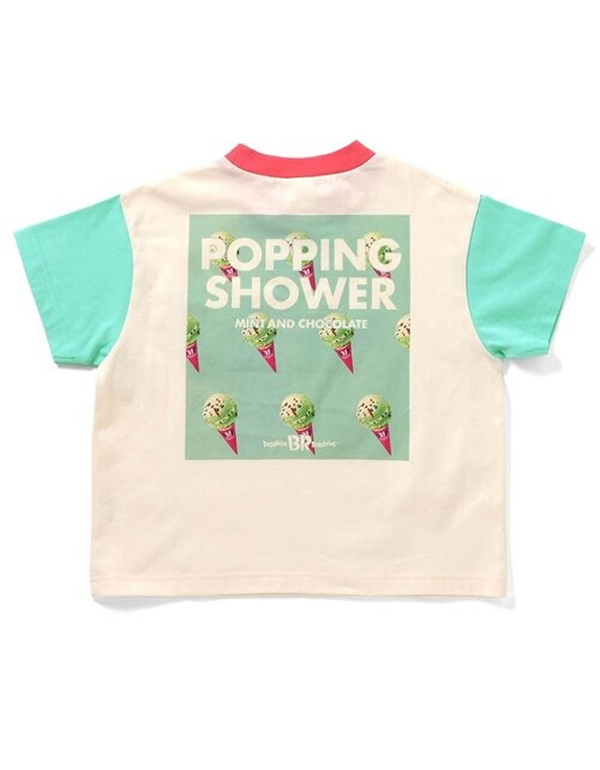 BREEZE X BASKINROBBINS31 KIDS BACKPRINT T SHIRTS 4COLOR