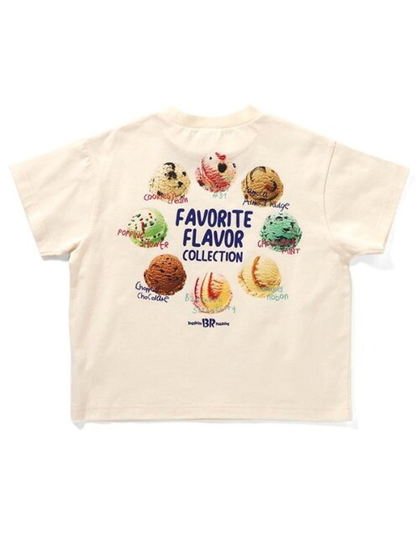 BREEZE X BASKINROBBINS31 KIDS BACKPRINT T SHIRTS 4COLOR