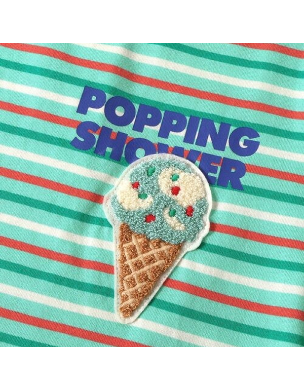 BREEZE X BASKINROBBINS31 KIDS FLAVOR BORDER T SHIRTS 4COLOR