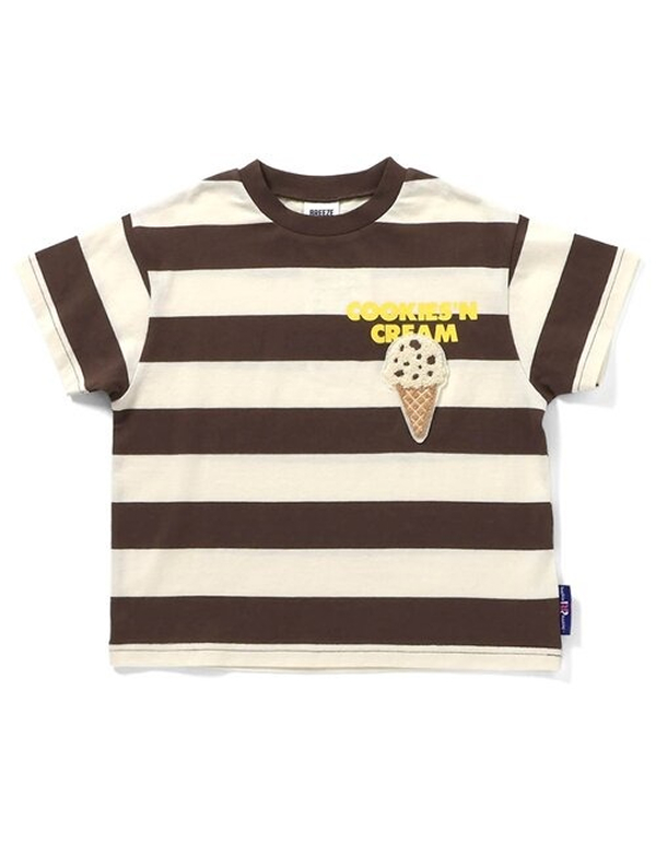 BREEZE X BASKINROBBINS31 KIDS FLAVOR BORDER T SHIRTS 4COLOR
