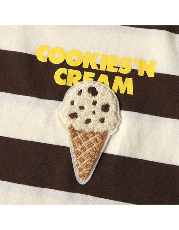 BREEZE X BASKINROBBINS31 KIDS FLAVOR BORDER T SHIRTS 4COLOR