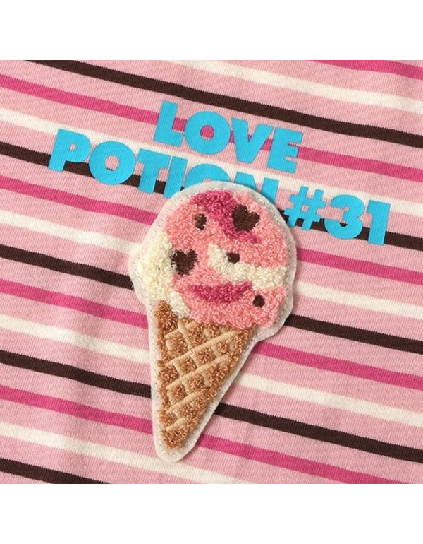 BREEZE X BASKINROBBINS31 KIDS FLAVOR BORDER T SHIRTS 4COLOR