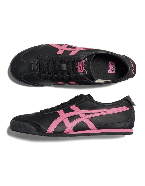 ONITSUKA TIGER UNISEX MEXICO66 BLACK DRAGONFRUIT