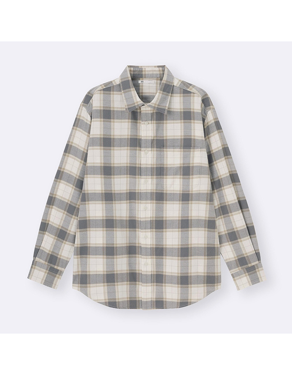 GU MENS FLANNEL SHIRT 2COLOR