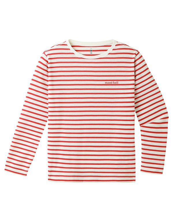 MONTBELL KIDS BORDER LONGSLEEVE T 140-160 3COLOR