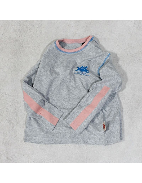 MARKEYS ANTI STAIN ONE-POINT LINE SLEEVE LONG T SHIRT 4COLOR