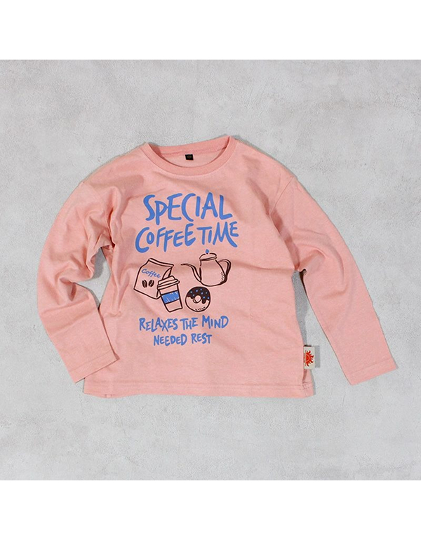 MARKEYS PRINT LONG SLEEVE TEE WITH STAIN RESISTANT FINISH 6COLOR