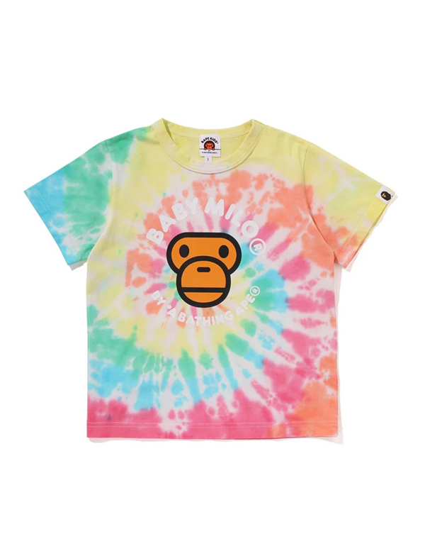 A BATHING APE KIDS BABY MILO TIE DYE TEE 2COLOR