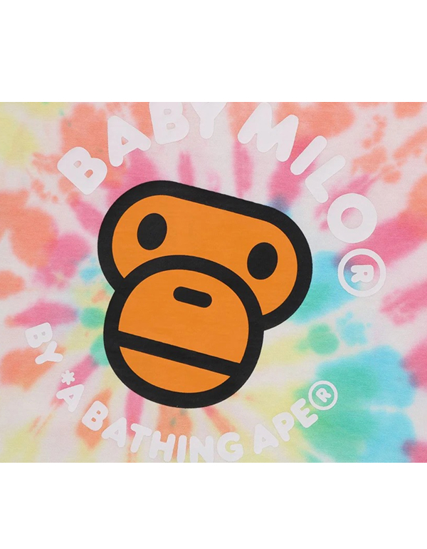 A BATHING APE KIDS BABY MILO TIE DYE TEE 2COLOR