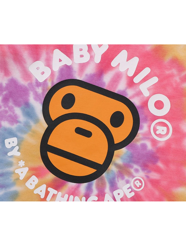 A BATHING APE KIDS BABY MILO TIE DYE TEE 2COLOR