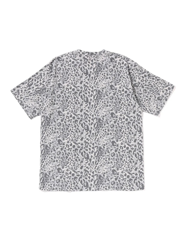 A BATHING APE WILD LEOPARD PATTERN COLLEGE RELAXED FIT TEE 3COLOR